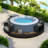 Ensemble de canapé en rotin de spa avec cadre de spa et espaces de rangement, coussins lavables Spa-470737547