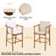 Tabourets de bar d'extérieur avec coussin