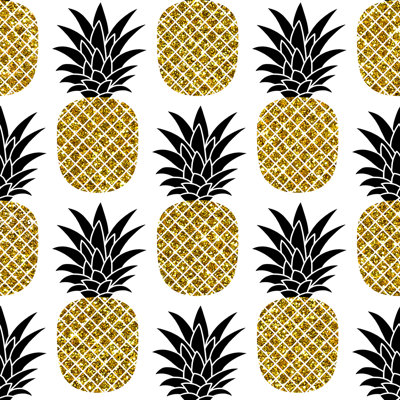Rouleau de papier peint adhésif de l 10 pi x l 24 po ananas