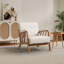 Chaise d'appoint rembourrée moderne en bois massif de 27,17 po de largeur avec coussin supplémentaire (ensemble de 3)-1685933533