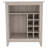 Essential Bar Cabinet, One Open Shelf, Six Built-in Wine Rack, One Drawer -Light Gray