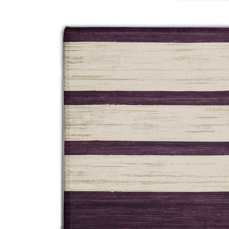 Tapis intérieur / extérieur beige HorizontalStripes, Rectangulaire 2 pi x 3 pi