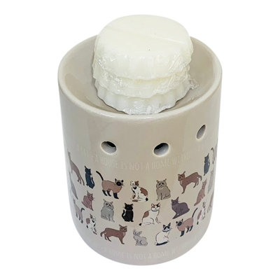 9 cm H Tabletop Wax Warmer Holder with Candle Included