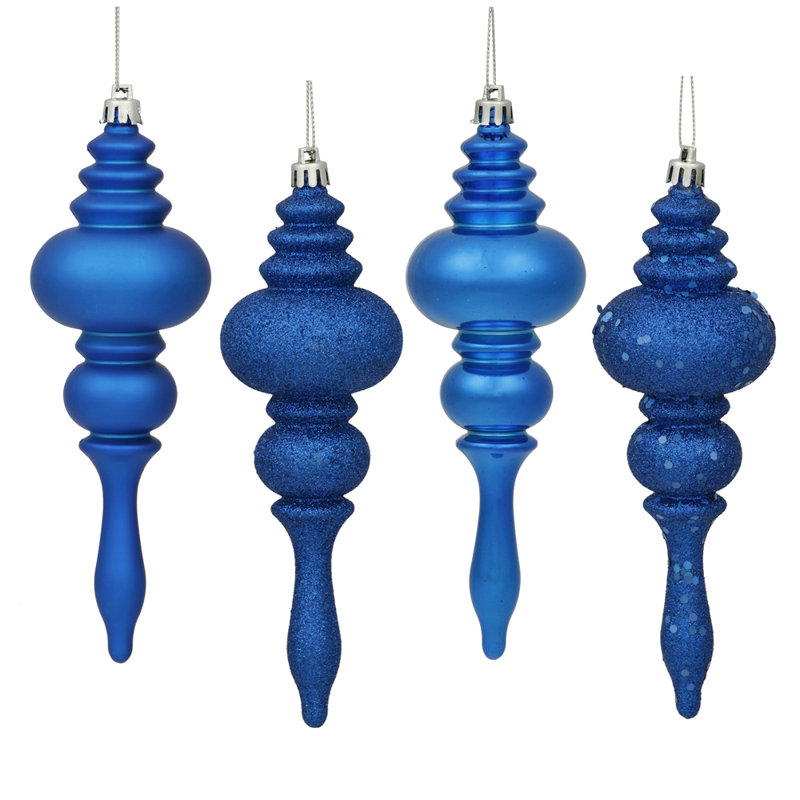 Ornement faîteau 7 po, paquet de 8, Lavish Blue