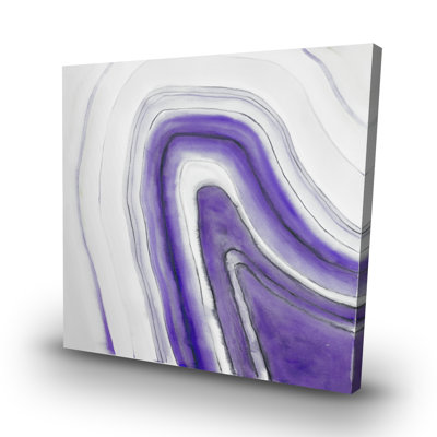 round geode - 32"x32" art on canvas