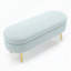 Repose-pieds ovale en flanelle avec pieds en métal et repose-pieds multifonctionnel-133348749