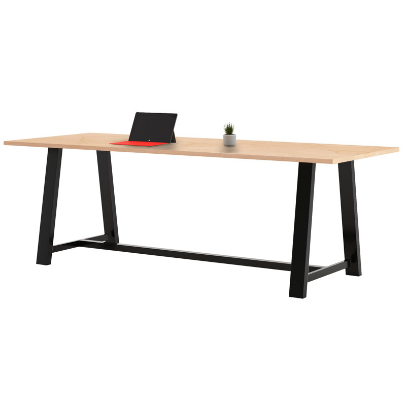 Midtown Solid Wood Breakroom Table, Maple, 41" H x 96" L x 36" W