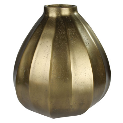 Kelliana Modern Brass Teardrop Vase