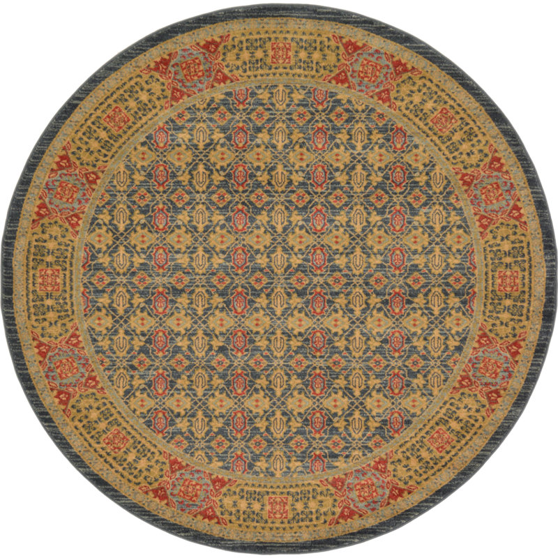 Ophelia Oriental Indoor Rug, Round 6'1"