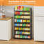 Organisateur de canettes empilable à 2 niveaux, porte-canettes extra-longs pour le rangement du garde-manger, distributeur de canettes réglable pouvant contenir jusqu'à 64 canettes, cadre en métal de 12 mm, supports très robustes pour divers boissons gazeuses en conserve
