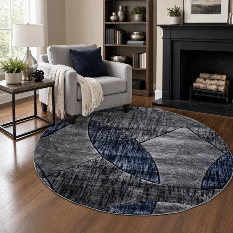 Caratunk Area Rug, Round 7'10"