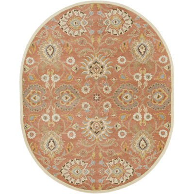 Tapis orange en laine touffeté à la main Arden