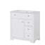 Meuble-lavabo de 30 po avec comptoir d'évier, meuble-lavabo avec porte et deux tiroirs, panneaux de fibres à densité moyenne, bois massif, un paquet, blanc (ancien numéro de référence: N725P198484K)