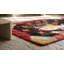 Small Brown Antique American 19th Century Folk Art Hooked Rug