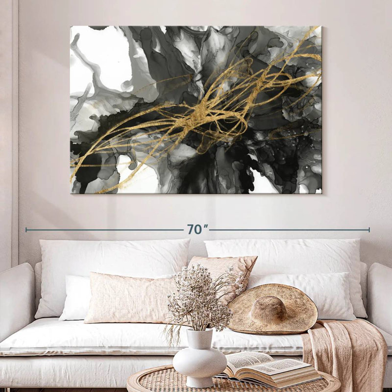 Avery Golden Vortex I, 34" H x 51" W