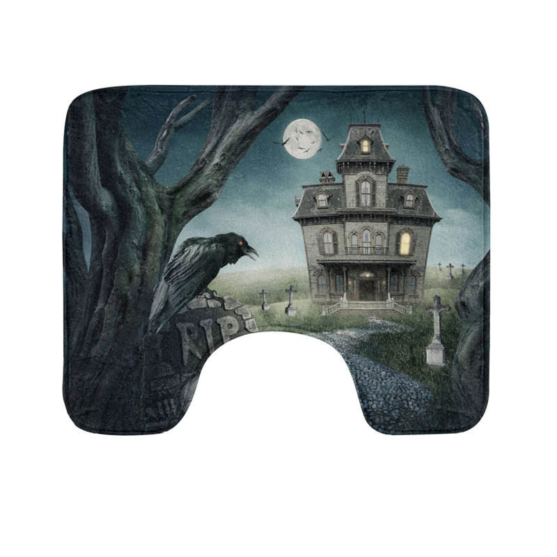 Tapis de salle de bain d'Halloween 20 po Multicolor