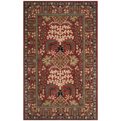 Antiquity Hand-Tufted Red Area Rug