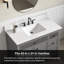 Comptoir de meuble-lavabo simple 43 "Carrara