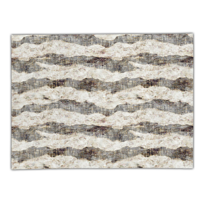 Abstract Indoor / Outdoor Rug, Rectangle 3' x 5'