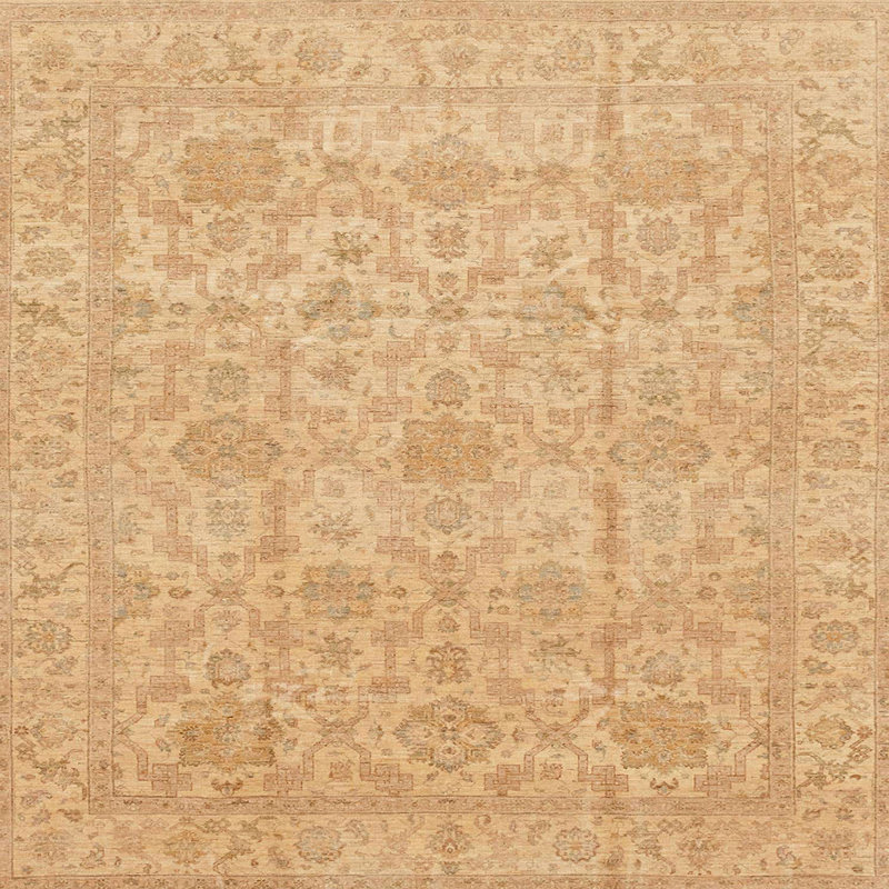 Tapis abstrait moderne 3975, Carré 7 pi