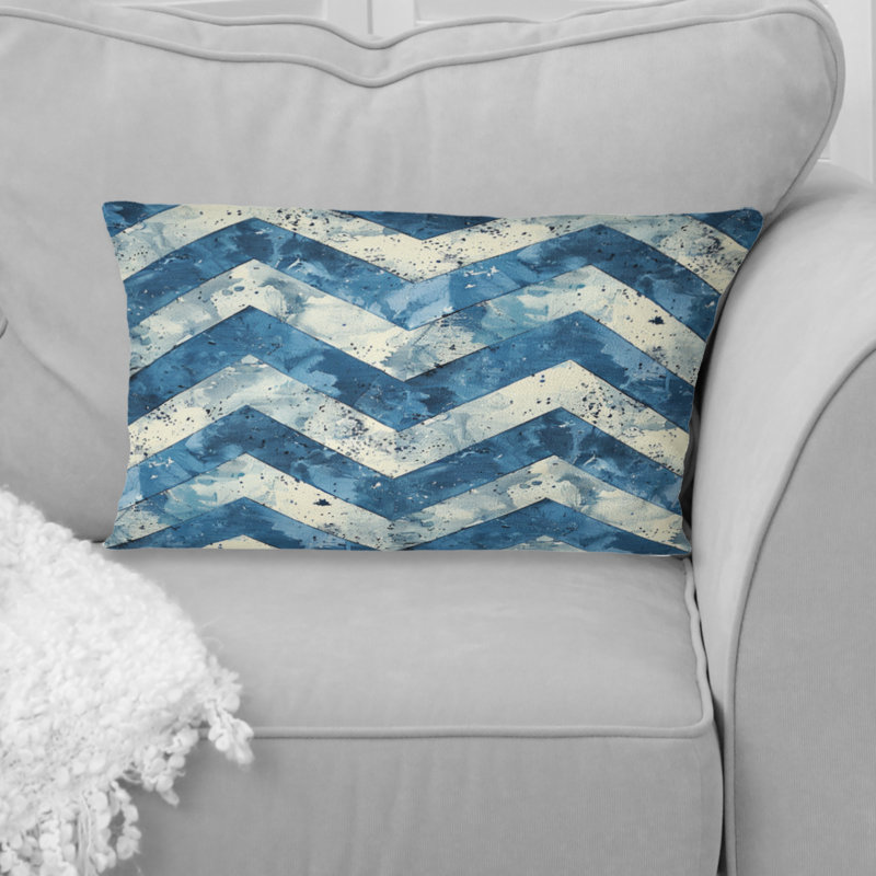 Chevron Charm III - Coussin lombaire à chevrons