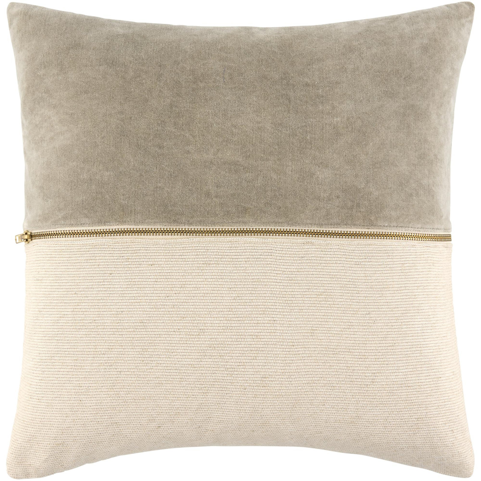 Galey Alix x Livabliss San Marco Pillow Cover, Down, 20"H x 20"W, Beige