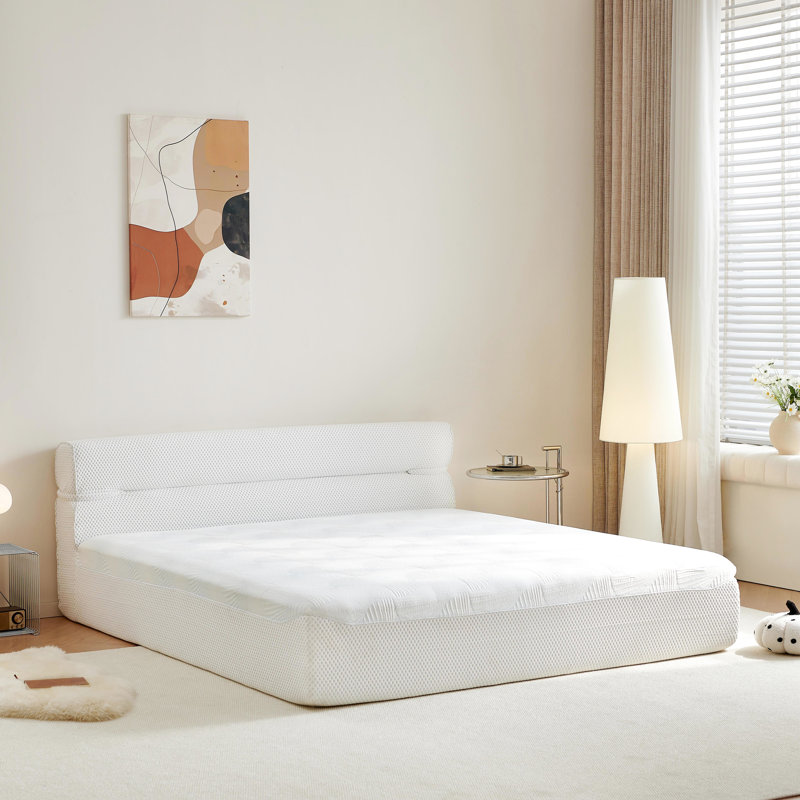 15 Inch All In One Mattress With Japanese Cold Fiber, Multi - Layer Support, And Non Slip Bottom For ' Bedroom High Resilience Foam, Bottom, Relief