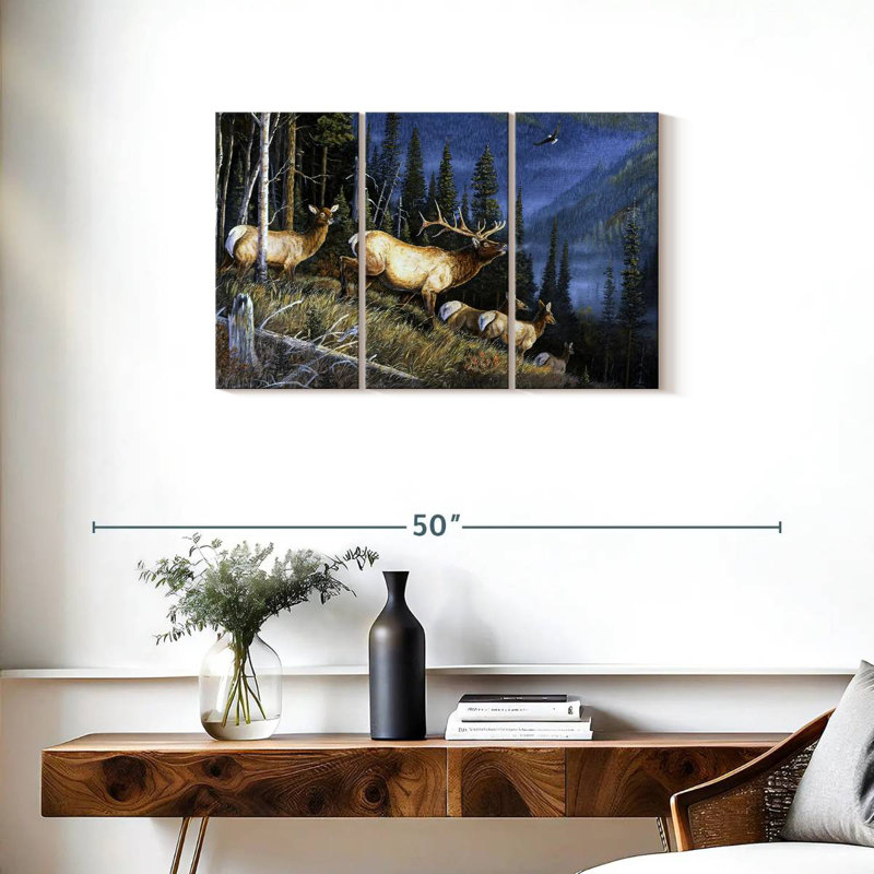 Brampt Eagle Mountain Fauna, 20" H x 33" W