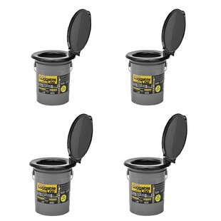 Luggable Loo Portable Lightweight 5 Gal. Toilet (4 Pack)