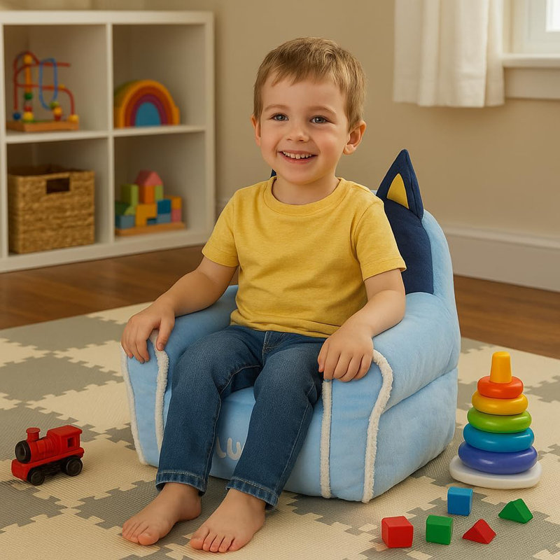  Bluey Kids Bean Bag Sofa Chair With Armrests