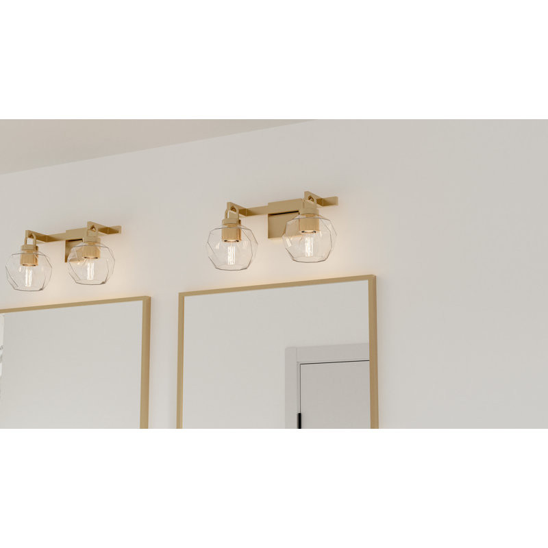 Luminaire de salle de bain Allionna, Doré