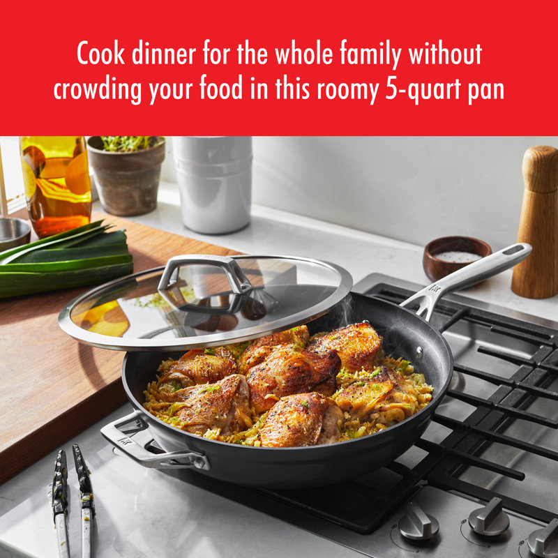 Zwilling Motion Hard Anodized 5-qt Aluminum Nonstick Deep Frying Pan