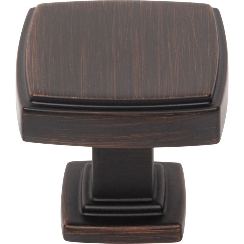 Square Knob, Brushed Oil Rubbed Bronze