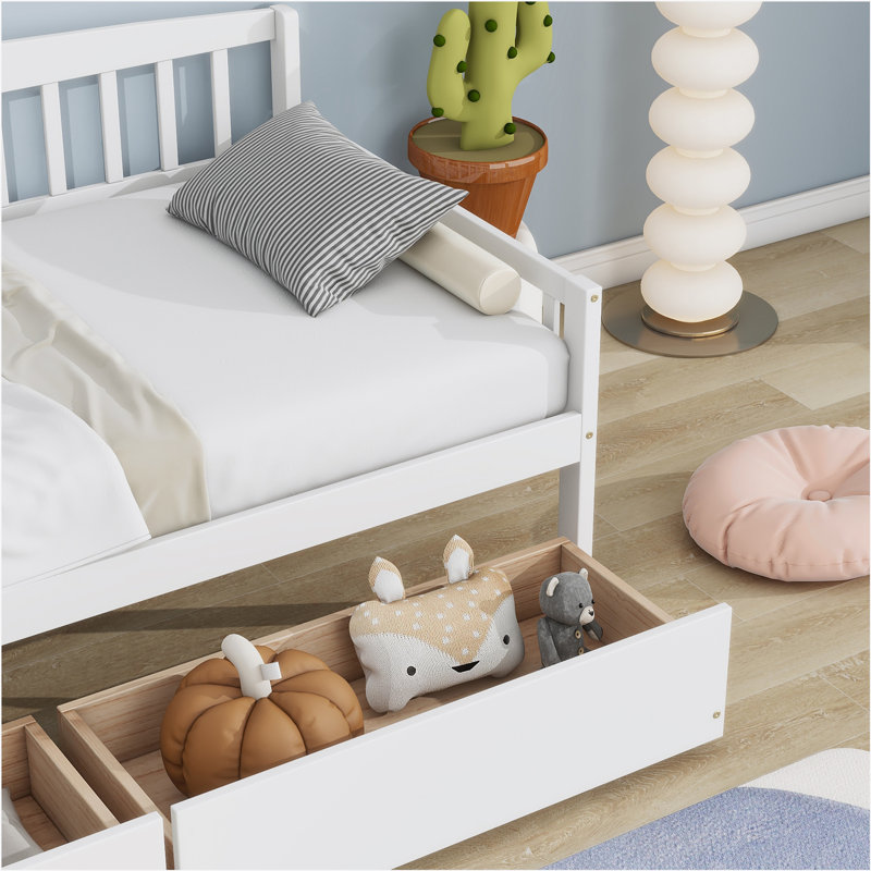 Twin Bed, White