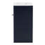 Meuble-lavabo simple 18,5 po avec plateau en marbre de culture-424500625