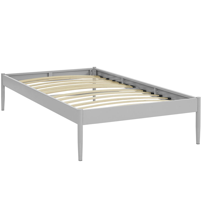 Modway Elsie Fabric Bed Frame, Twin, Gray