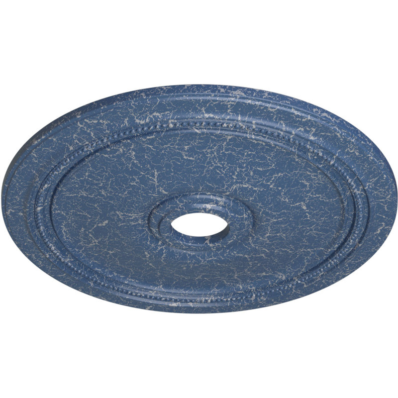 Médaillon de plafond Endurathane Diane, DE 24 po x P 3 5/8 po x P 1 1/4 po (convient aux auvents jusqu'à 6 1/4 po), fini craquelé Americana peint à la main