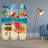 Beach Relax - Classic Surfboard Screen SG-331