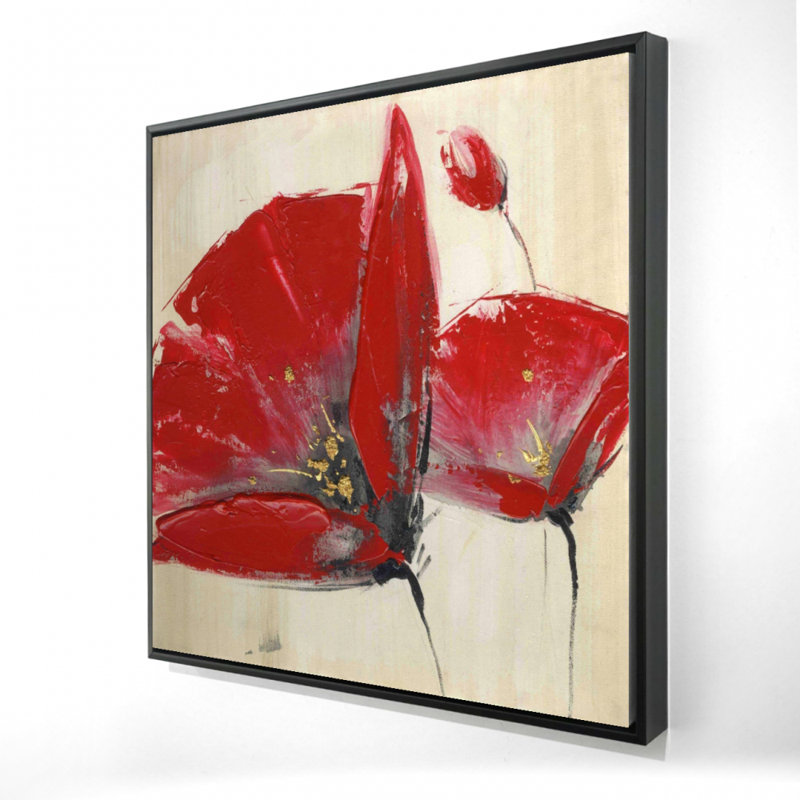 " Three Red Flowers "
