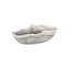 21" W Abstract Decorative Bowl in Gray/Beige