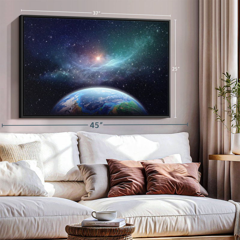 Exoplanète, reproduction sur toile, H 9 po x l 13 po