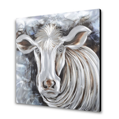 " The Gray Cow " Painting Print
