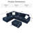 Ilish Upholstered L-Shaped Sectional Reversible-976916905