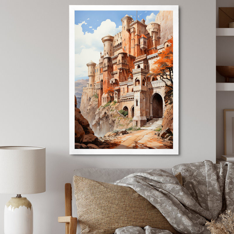 Impression sur toile Fortress Majestic Guardians, H 40 po x l 30 po x P 1,5 po, Cadre photo blanc