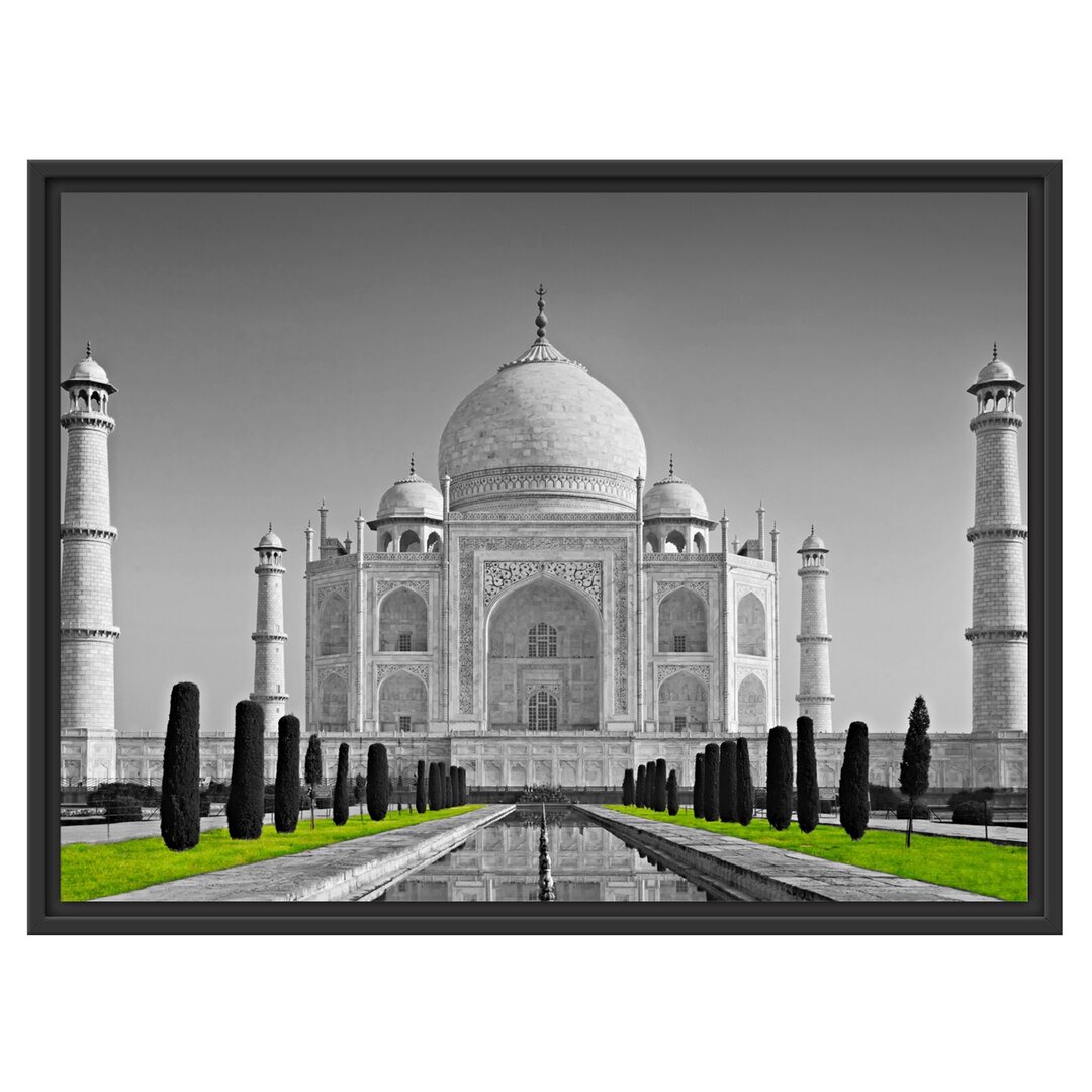 Gerahmtes Wandbild eindrucksvoller Taj Mahal