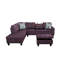 Canapé et chaise longue en lin avec repose-pieds Ahuva-160964621-265731458