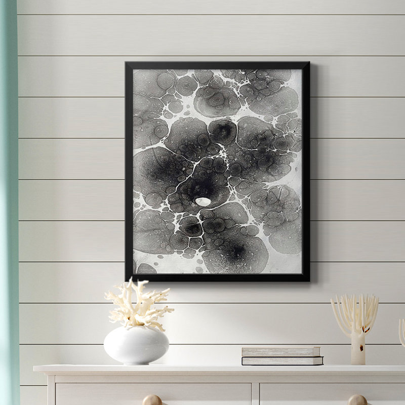 Toile encadrée de qualité supérieure Marbler, H 24 po x l 20 po, Noir