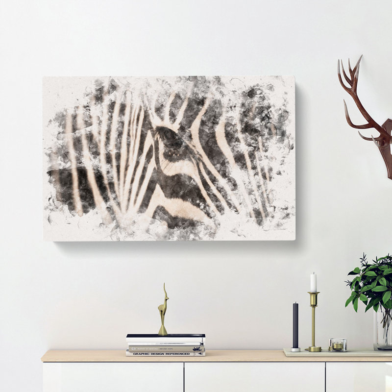 Eye Of The Zebra - Wrapped Canvas, 35cm H x 50cm W x 3cm D