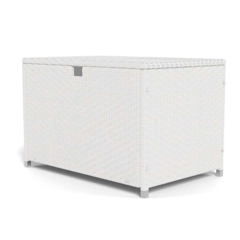 Tortuga Outdoor Stonewick 24'' W 86 Gallons Water Resistant Resin Deck Box, White