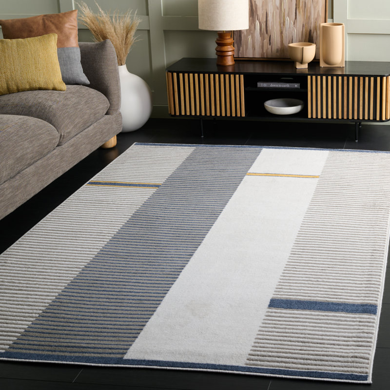 Nagelly Performance Striped Rug, Rectangle 5'3" x 7'8"